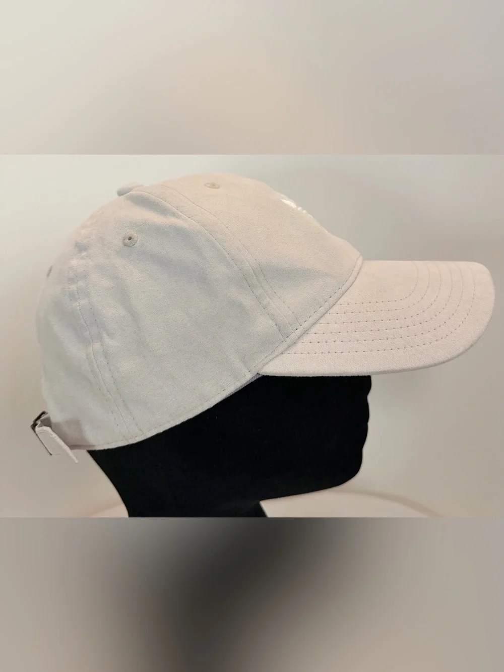 Adidas Trefoil Beige Faux Suede Adjustable Baseball Hat Cap Unisex